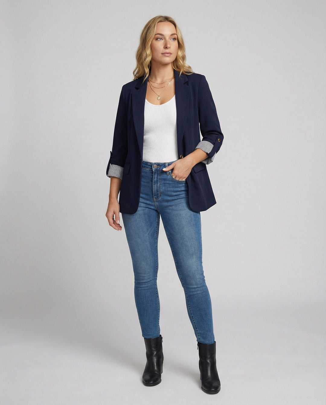 EB | Eleganter Business Longblazer Mit