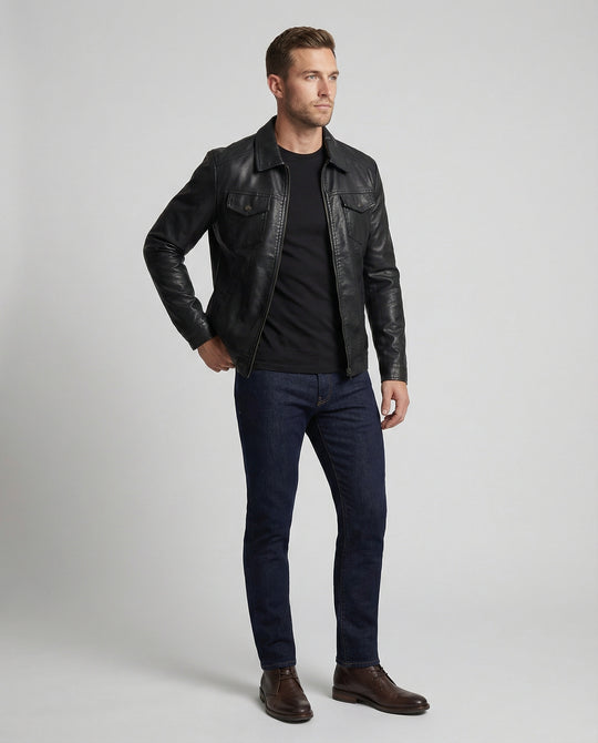 EB | Exklusive Herren-Lederjacke in Premium-Qualität