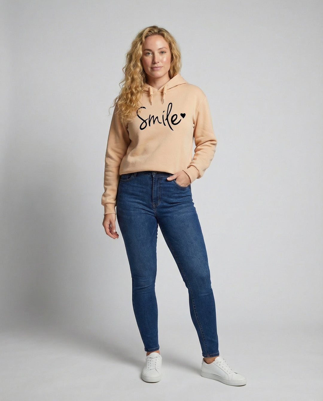 Damen Kapuzenpullover mit Liebes-Design | EB