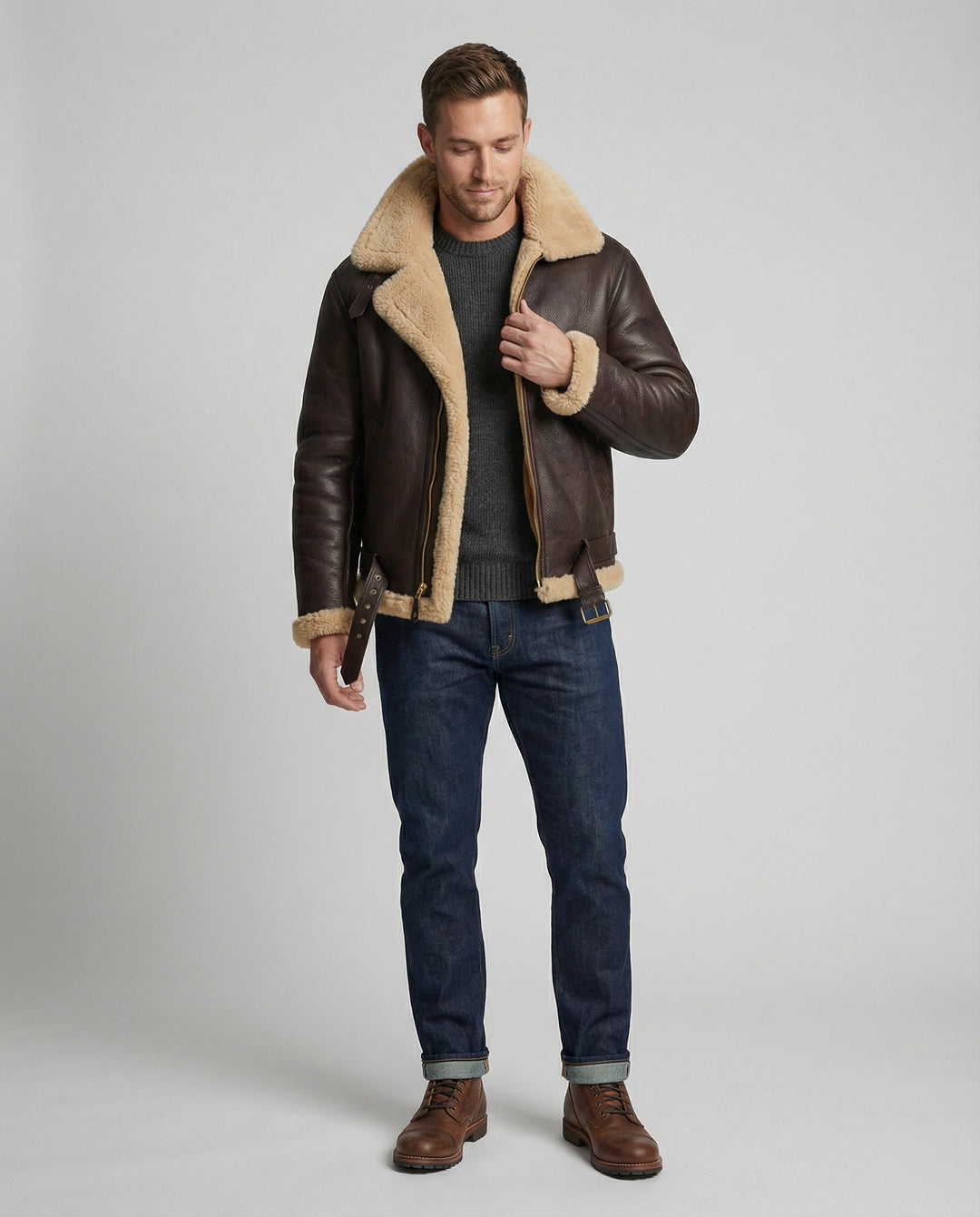 EB | Schaffell Fliegerjacke