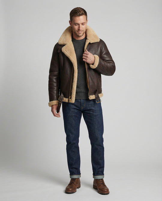 EB | Schaffell Fliegerjacke
