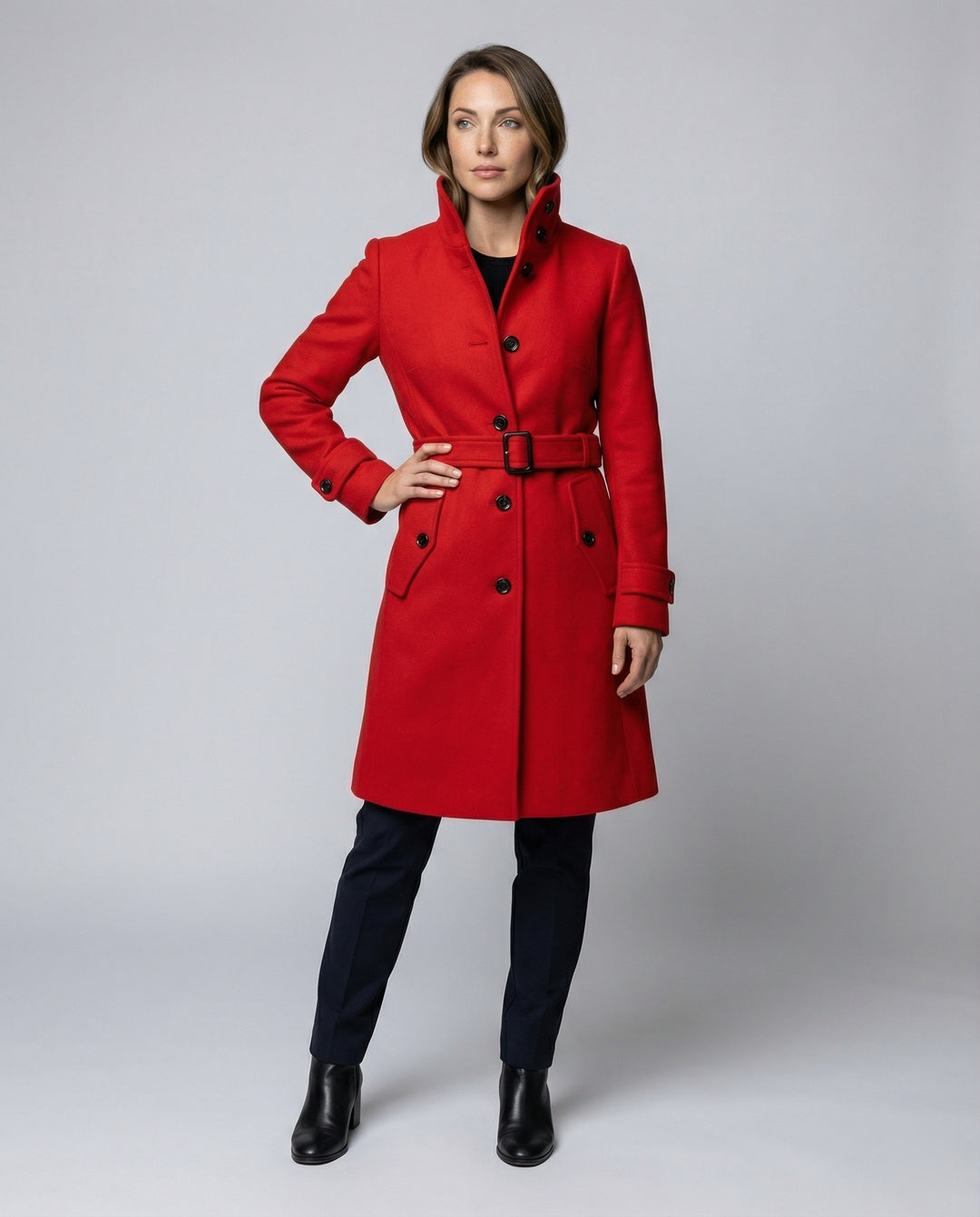 EB | Lange Warme Trench Mantel - Winter