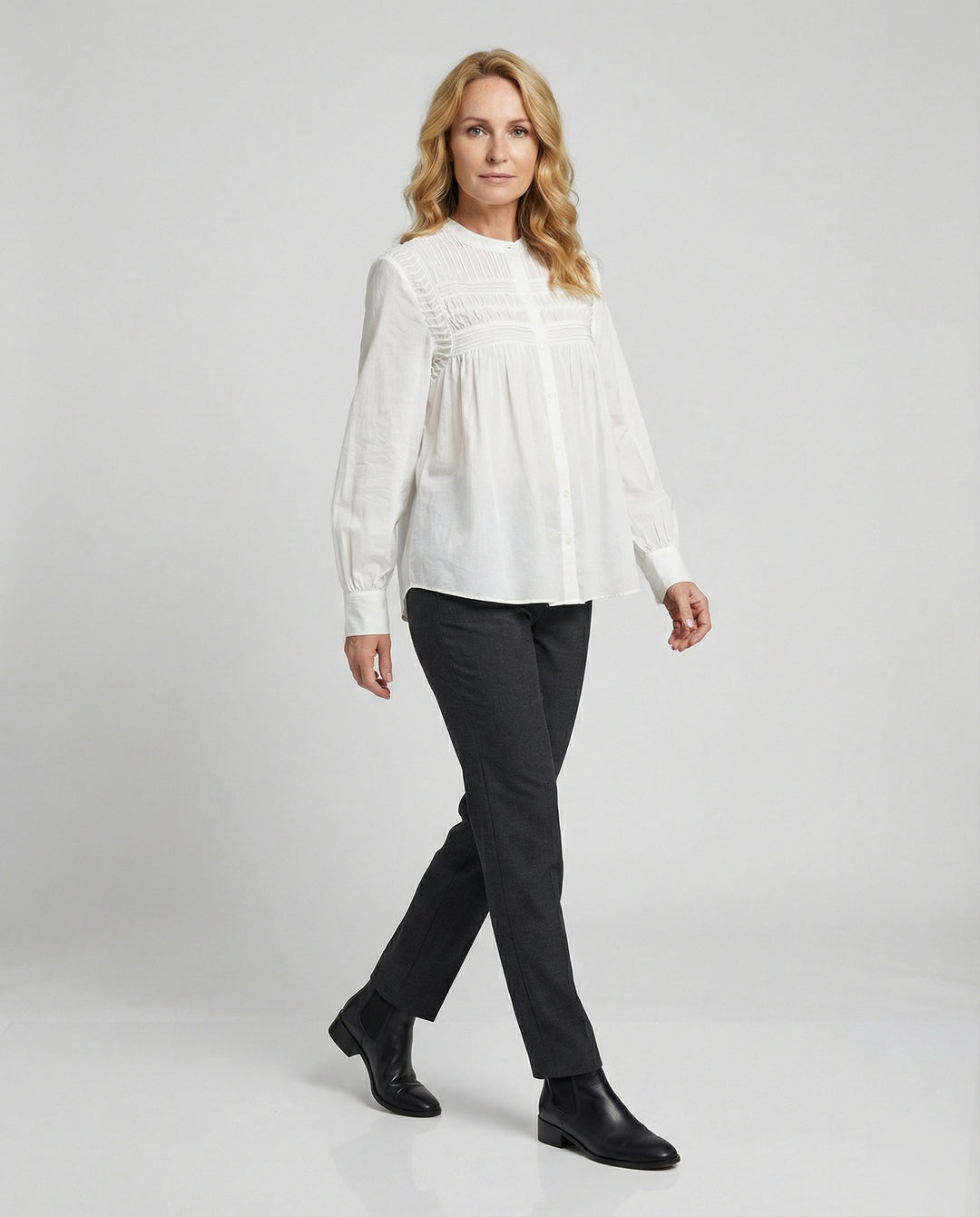 Romantische Baumwollbluse Damen