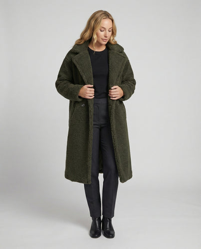 EB | Damen Warmer Fell Wollmantel