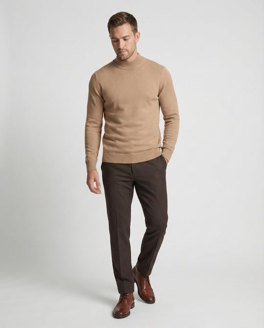 Herren Strickpullover mit Stehkragen