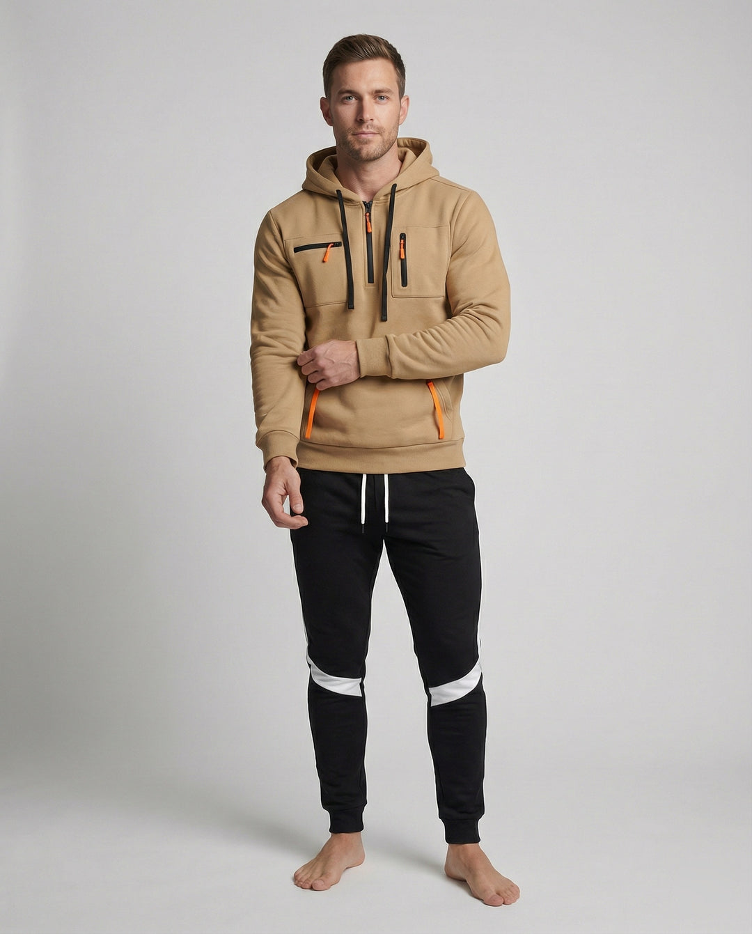Herren sportliches Hoodie- und Jogginghosen-Set EB