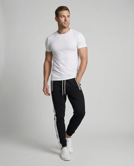 Herren sportliche Jogginghose mit innovativen Seitentaschen EB