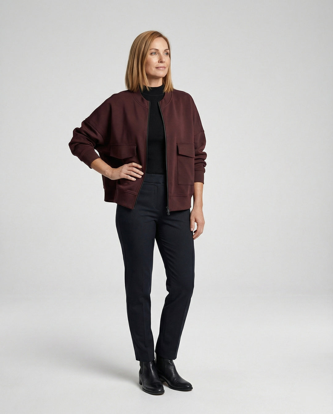 Damen Bomberjacke mit praktischen Taschen