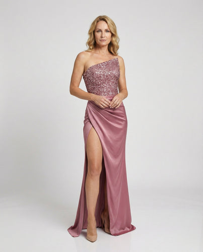 Damen Abendkleid Elegant Schulterfrei