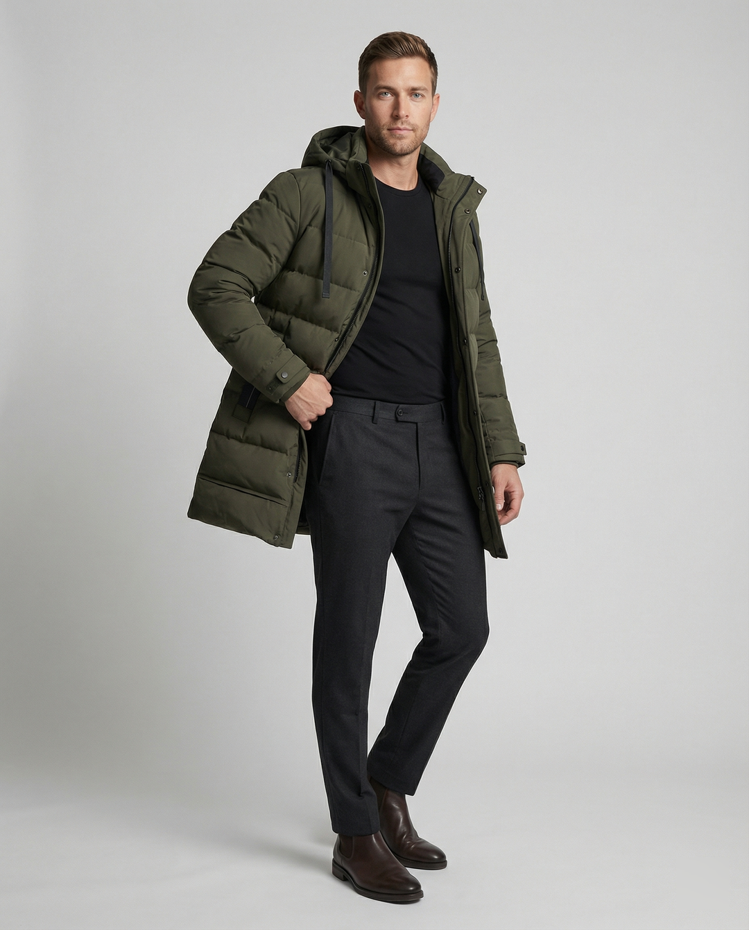 EB | Winterjacke mit Kapuze für Männer