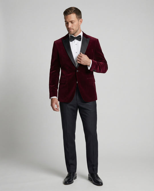 EB | Herren Sommerjacke mit Schmaler Passform und Kontrastierendem Revers