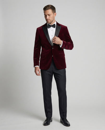 EB | Herren Sommerjacke mit Schmaler Passform und Kontrastierendem Revers