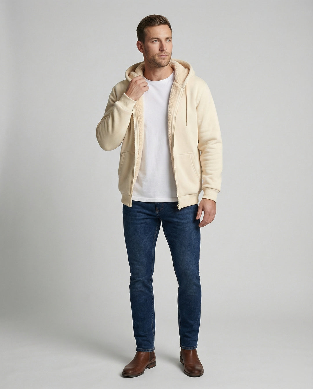 EB | Warmer Fleecegefütterter Winterhoodie für Herren