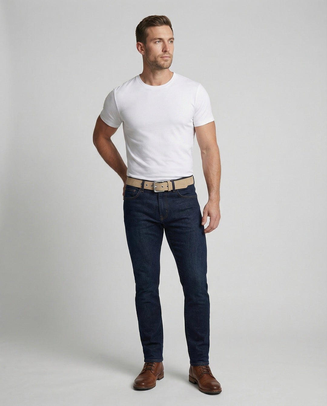 EB | Herren Wildledergürtel Klassischer & Eleganter Wildledergürtel für Männer