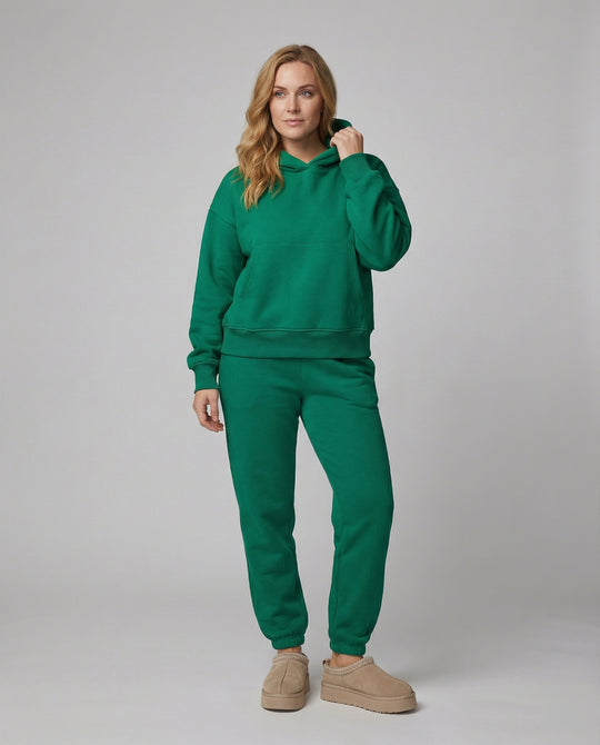 EB | Run Kapuzenpullover und Cropped Hose Zwei Teile Satz