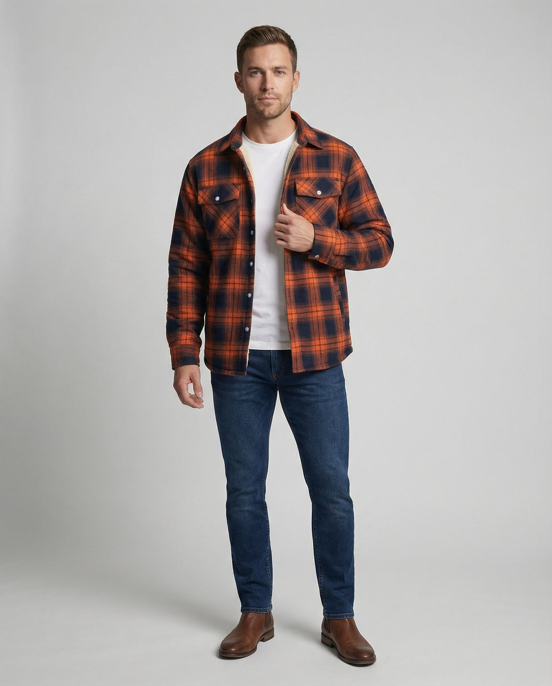 EB | Karierte Jack mit Fleece-Futter