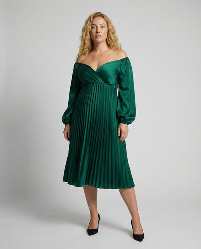 EB Schwangerschafts-Chaps-Maxikleider, Elegante, Plissierte, Schulterfreie Cocktailkleider