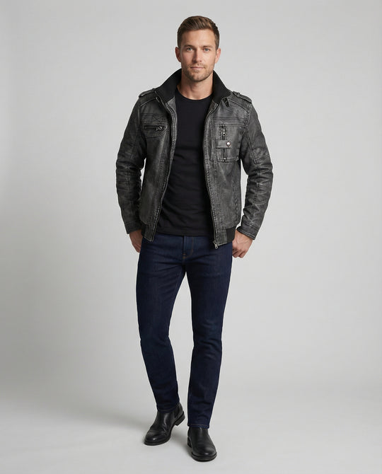 EB | Schwarz Kurzjacke – Thomas