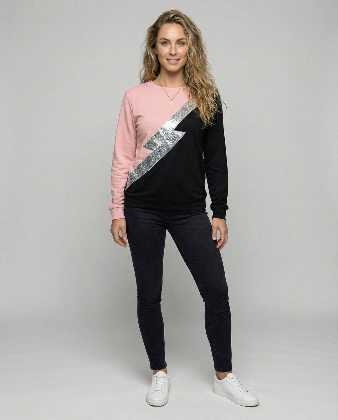EB | Sweatshirt Diagonal Streifen Detail