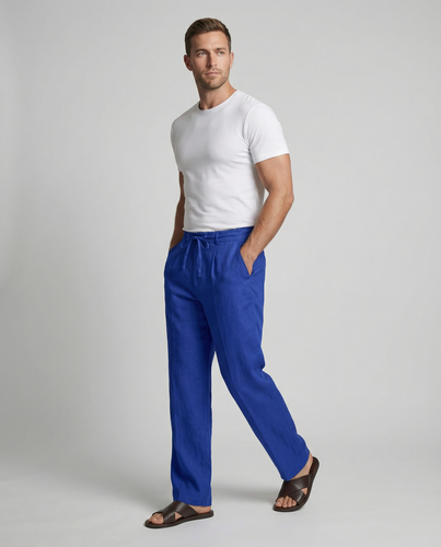Herren Freizeithose mit elastischem Bund und praktischen Taschen EB