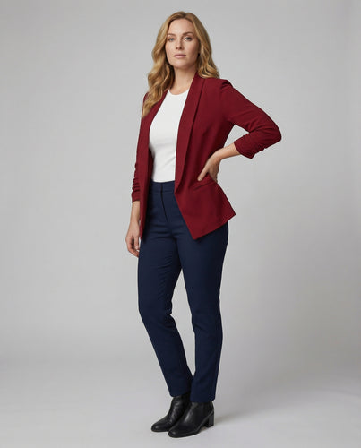 EBMode – Stilvoller Blazer Mit Offener Vorderseite
