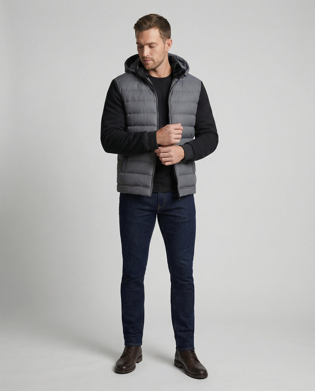 EB | Wärme Kapuzen Herrenjacke