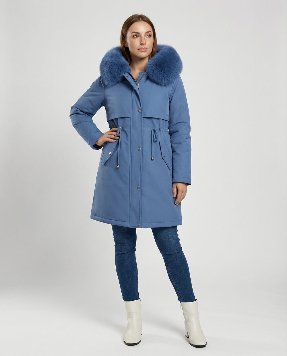 Damen Winterparka mit Wasserdichtem Material & Kapuze | EB