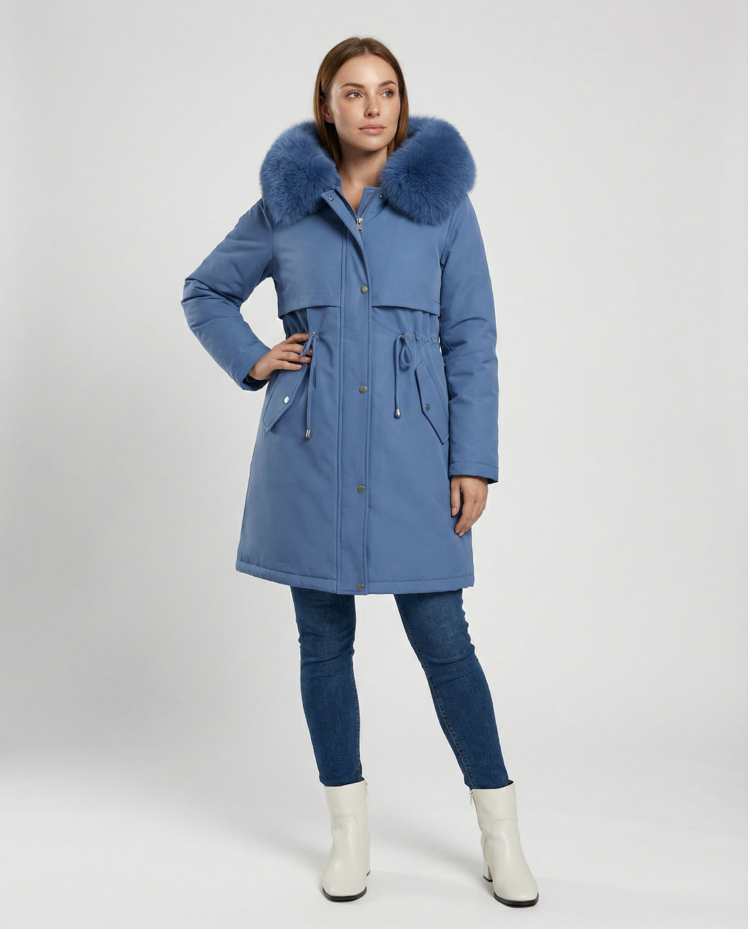 Damen Winterparka mit Wasserdichtem Material & Kapuze | EB