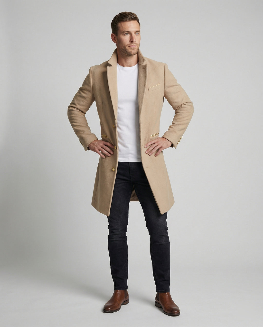EB | Eleganter Wolltrenchcoat für Männer