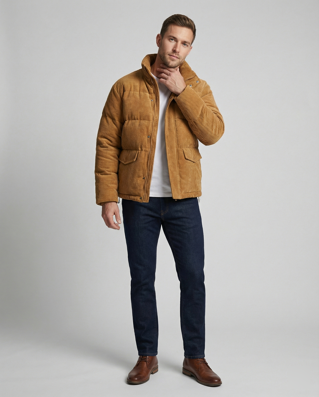 EB | Trendige Winter-Cord-Steppjacke für Männer