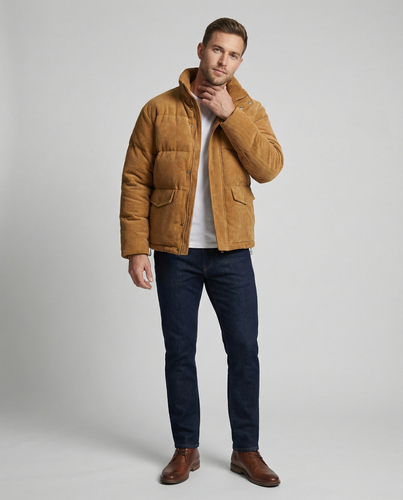 EB | Trendige Winter-Cord-Steppjacke für Männer