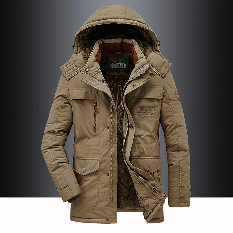 Lässige wattierte Parka-Jacke – warmer, isolierter Wintermantel