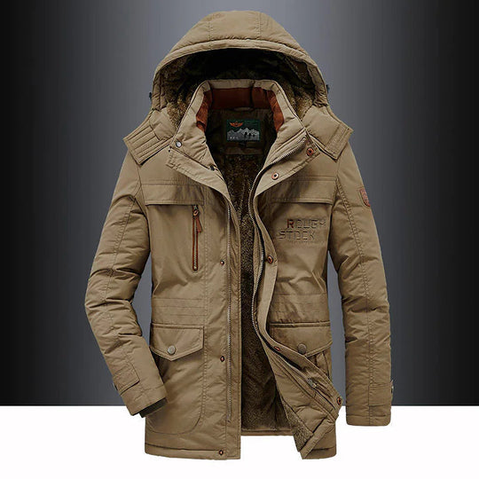 Lässige wattierte Parka-Jacke – warmer, isolierter Wintermantel