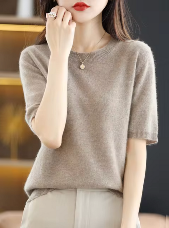 EB | Kurzärmliger Wollpullover