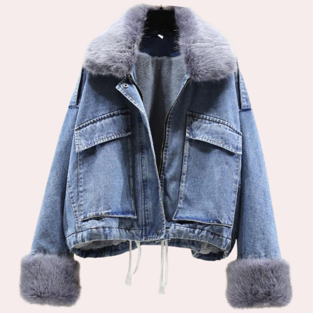 EB | Warme Denim Winterjacke für Damen