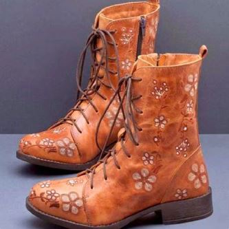 EB | Retro-Stiefel mit Ethnischer Stickerei