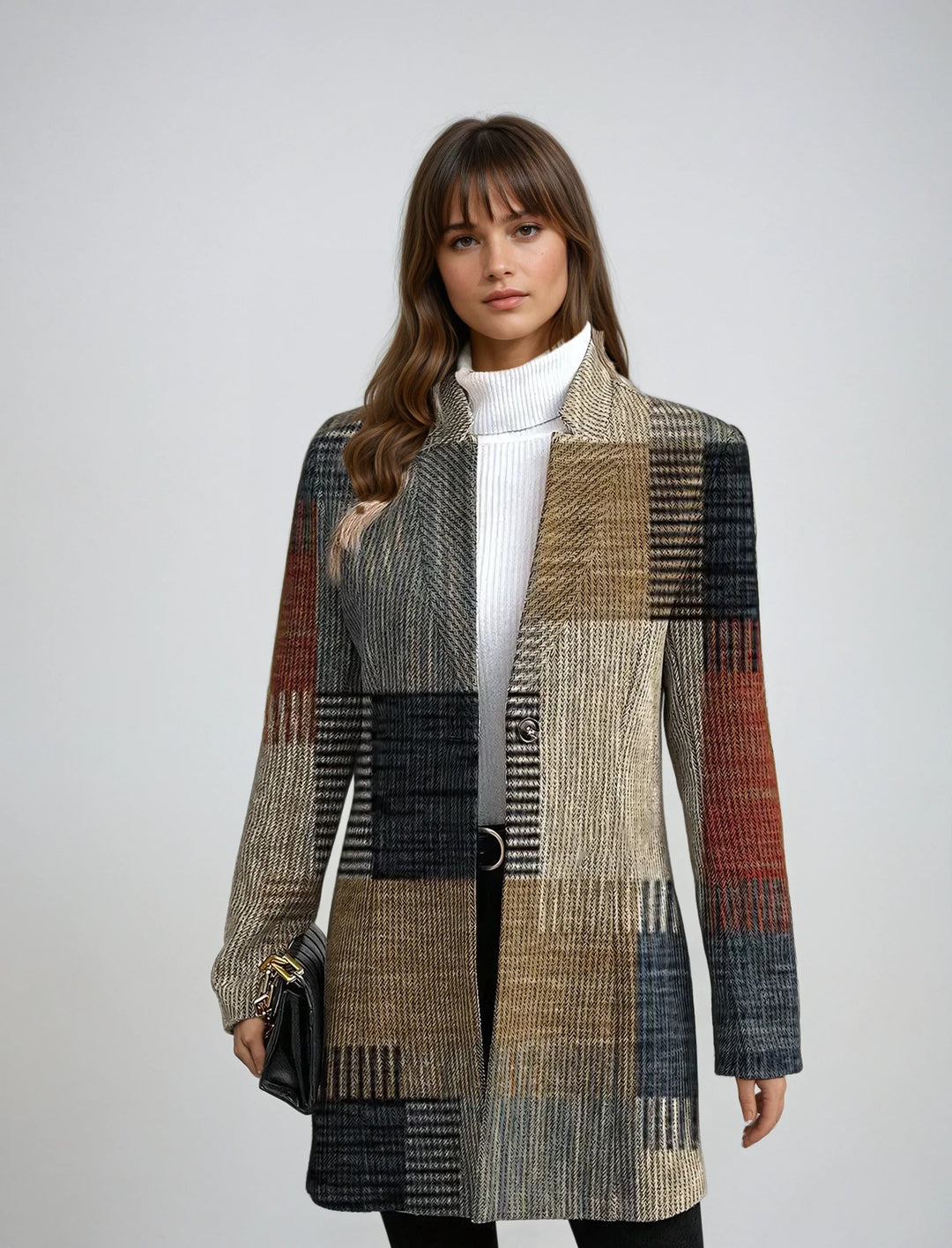 EB | Elegant gemusterte Blazerjacke für Damen