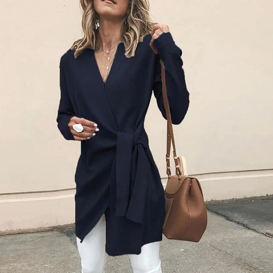 EB | Damenjacke Mit Bindegürtel – Elin