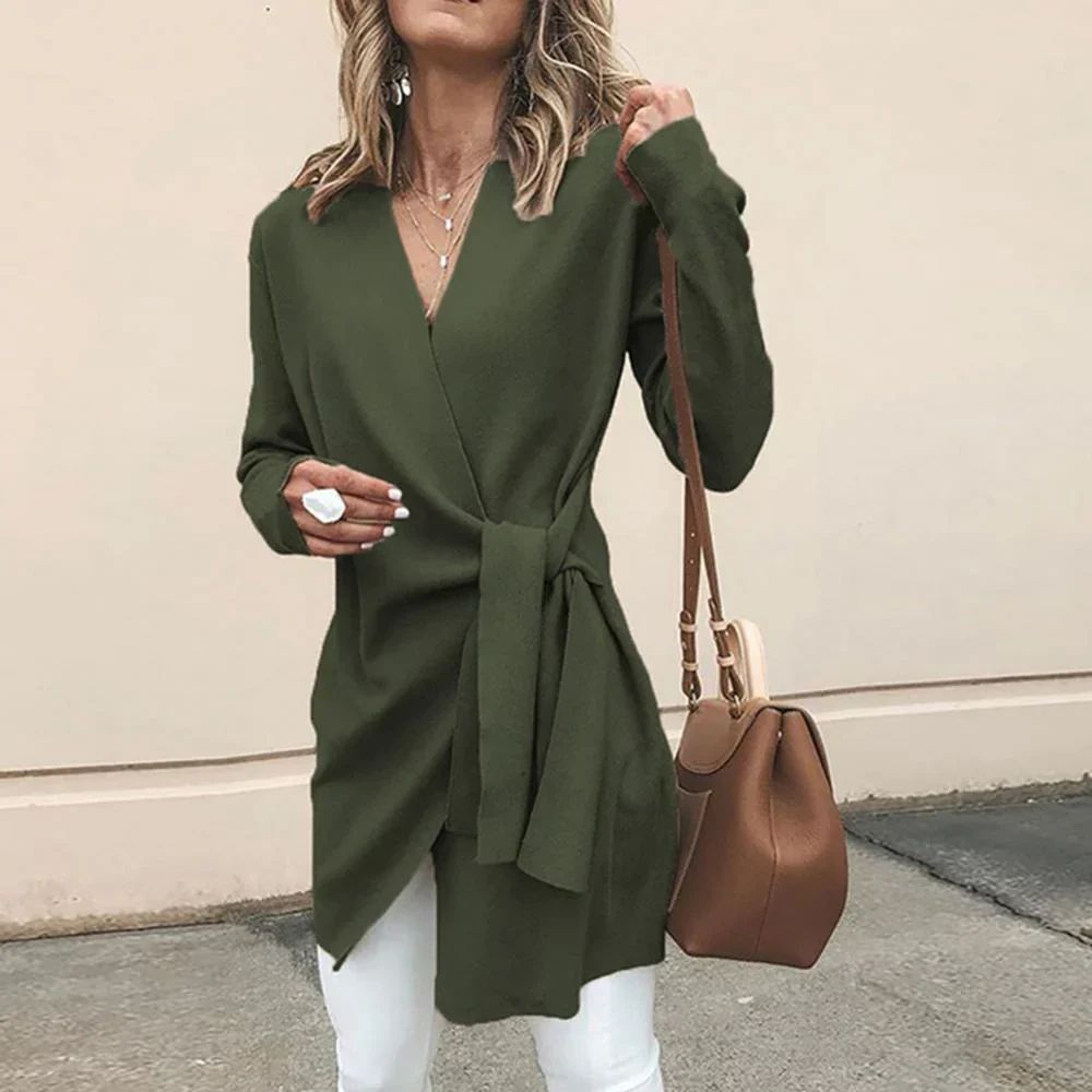 EB | Damenjacke Mit Bindegürtel – Elin