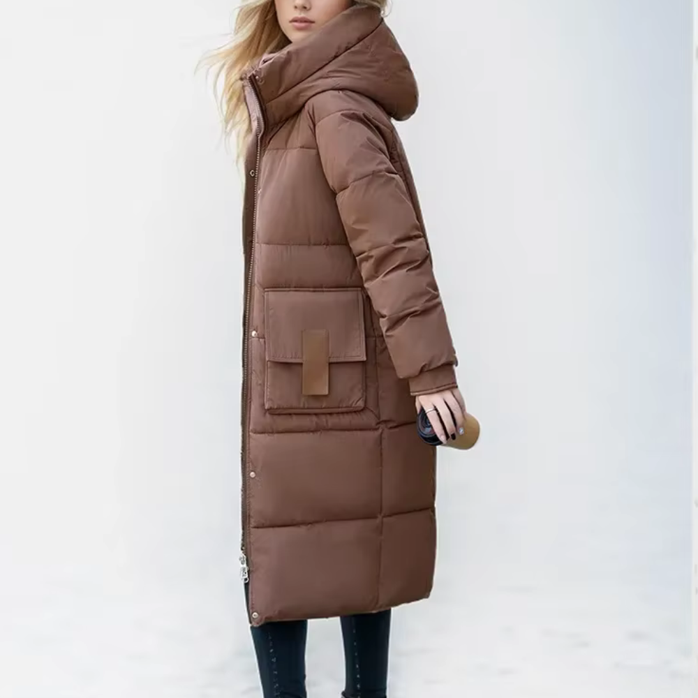 EB | wattierte Jacke - Winterjacke mit Kapuze und Taschen