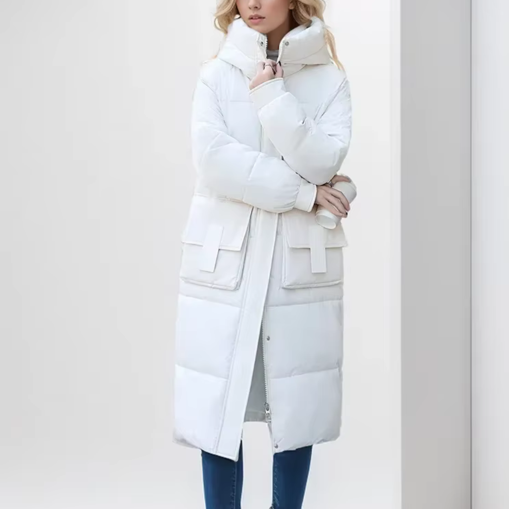 EB | wattierte Jacke - Winterjacke mit Kapuze und Taschen