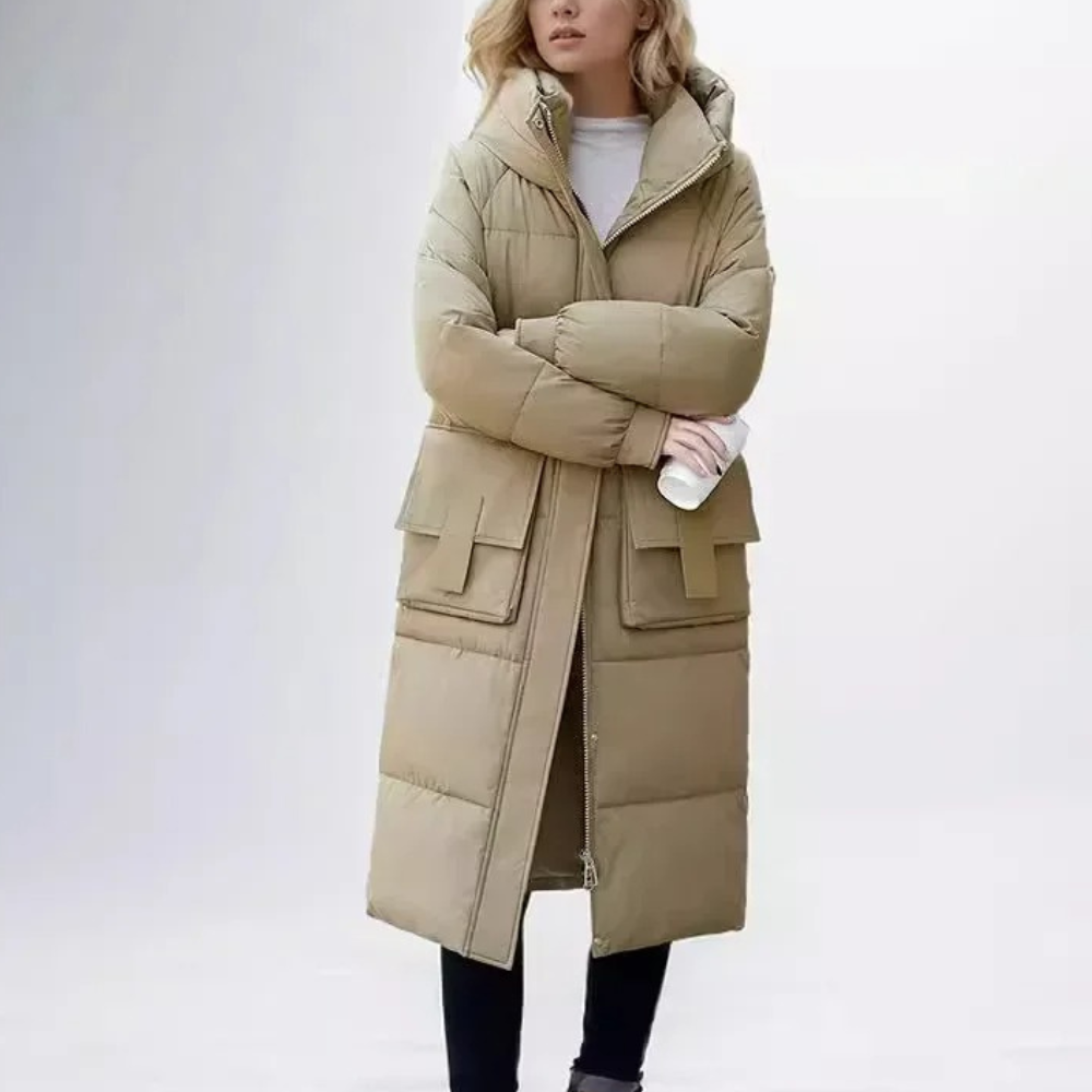 EB | wattierte Jacke - Winterjacke mit Kapuze und Taschen