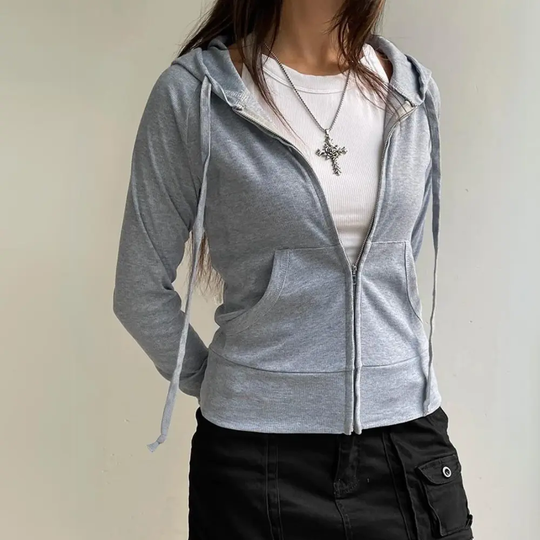 EB | Urban Chic Reißverschluss Sweatshirt