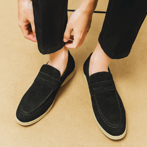 EB | Slipper Herren Klassische Loafers Herren Luxuriöse Verarbeitung Echtes Leder