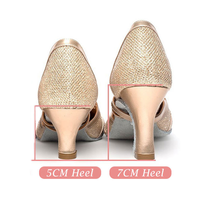 EB | Salsa Tanzschuhe Damen Latein Tanzschuhe 7Cm