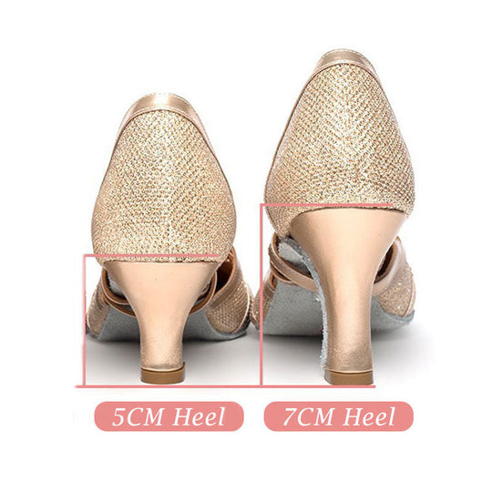 EB | Salsa Tanzschuhe Damen Latein Tanzschuhe 7Cm