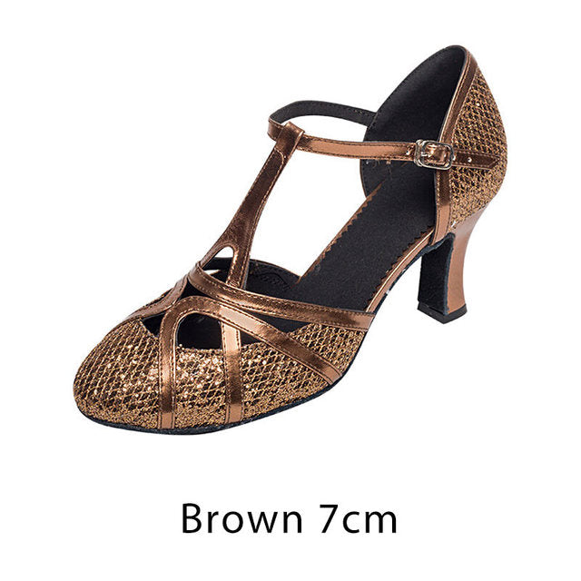 EB | Salsa Tanzschuhe Damen Latein Tanzschuhe 7Cm