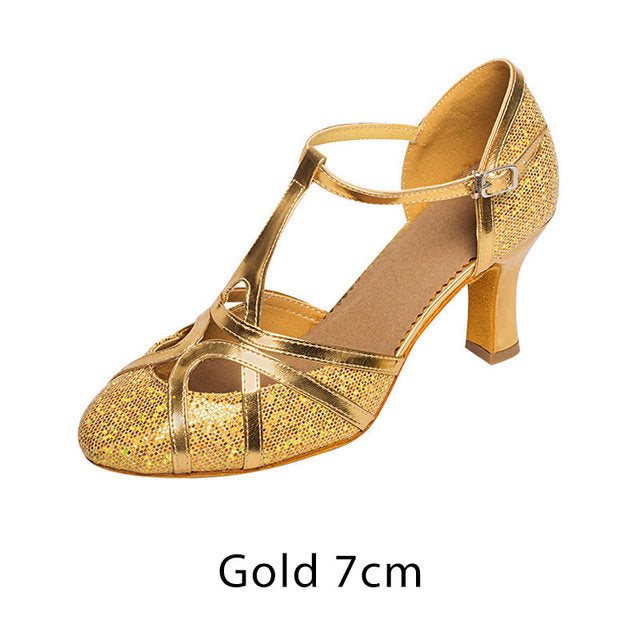 EB | Salsa Tanzschuhe Damen Latein Tanzschuhe 7Cm