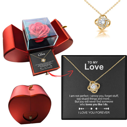 EB Liebe Halskette Luxus Rose Box