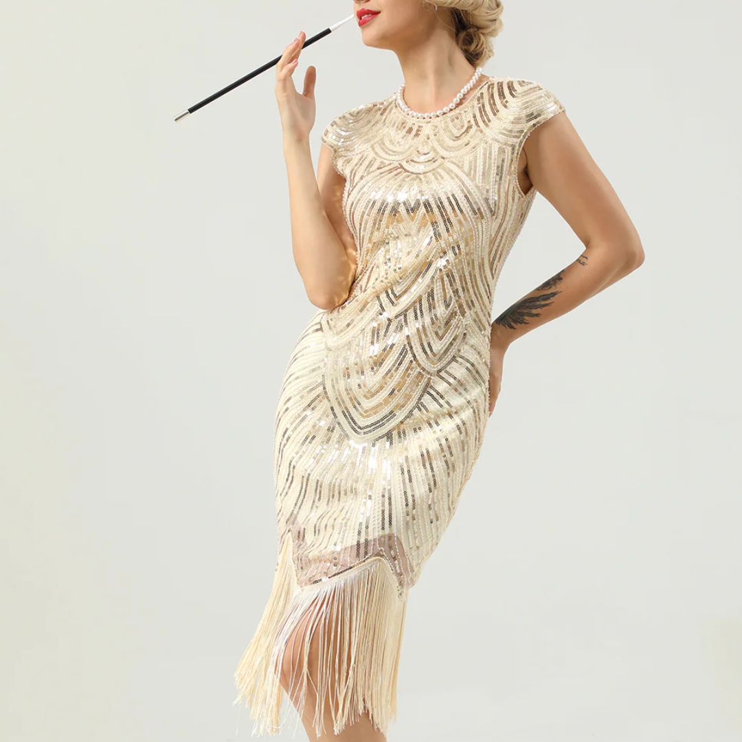 EB | 1920Er Gatsby-Stil Glitzerndes Kleid